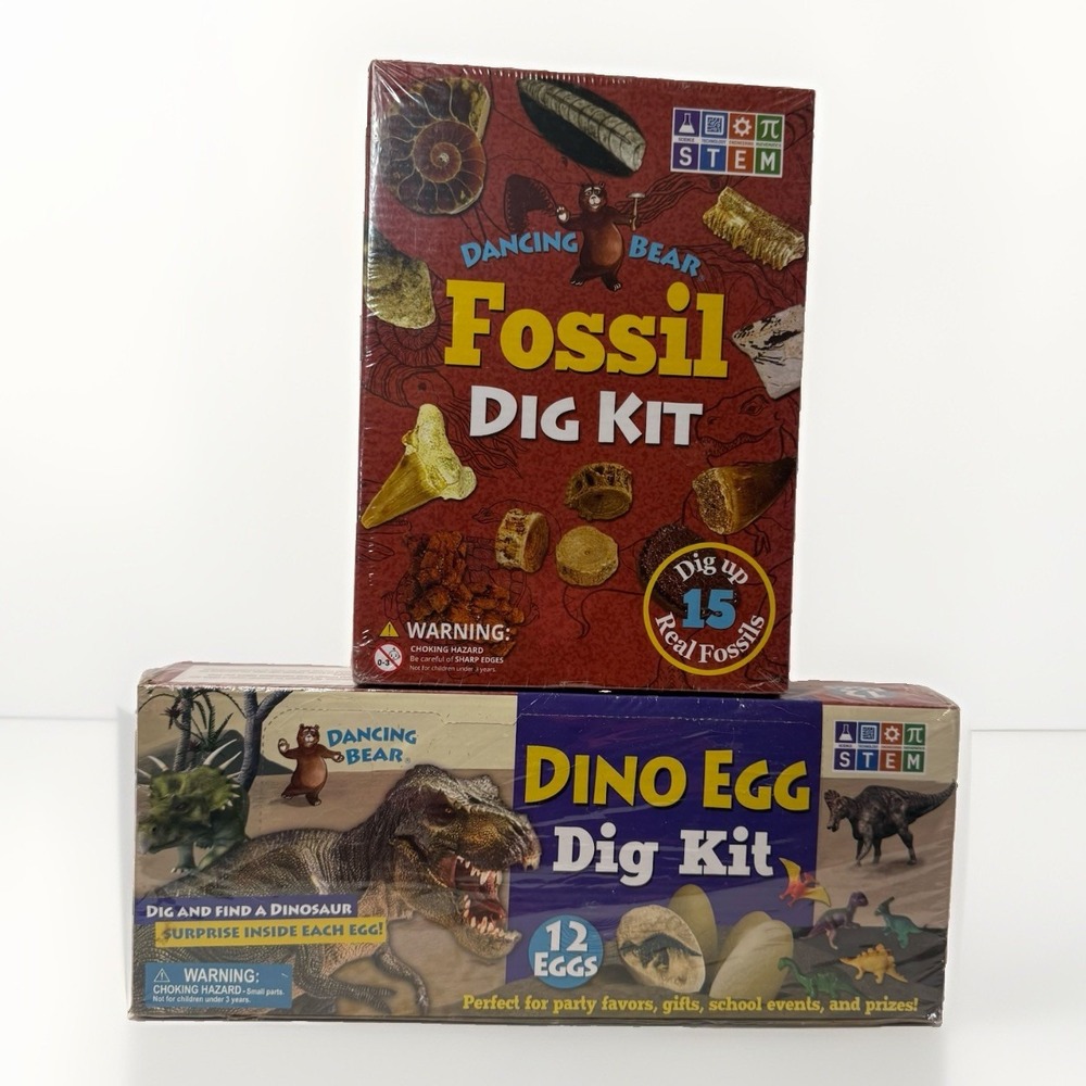 Dino Egg Dig Kit 12‎ Eggs & Fossil Dig Kit 15 STEM Science